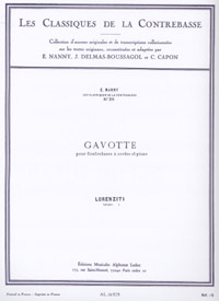 Lorenzetti Gavotte for Double Bass and Piano - lemur music