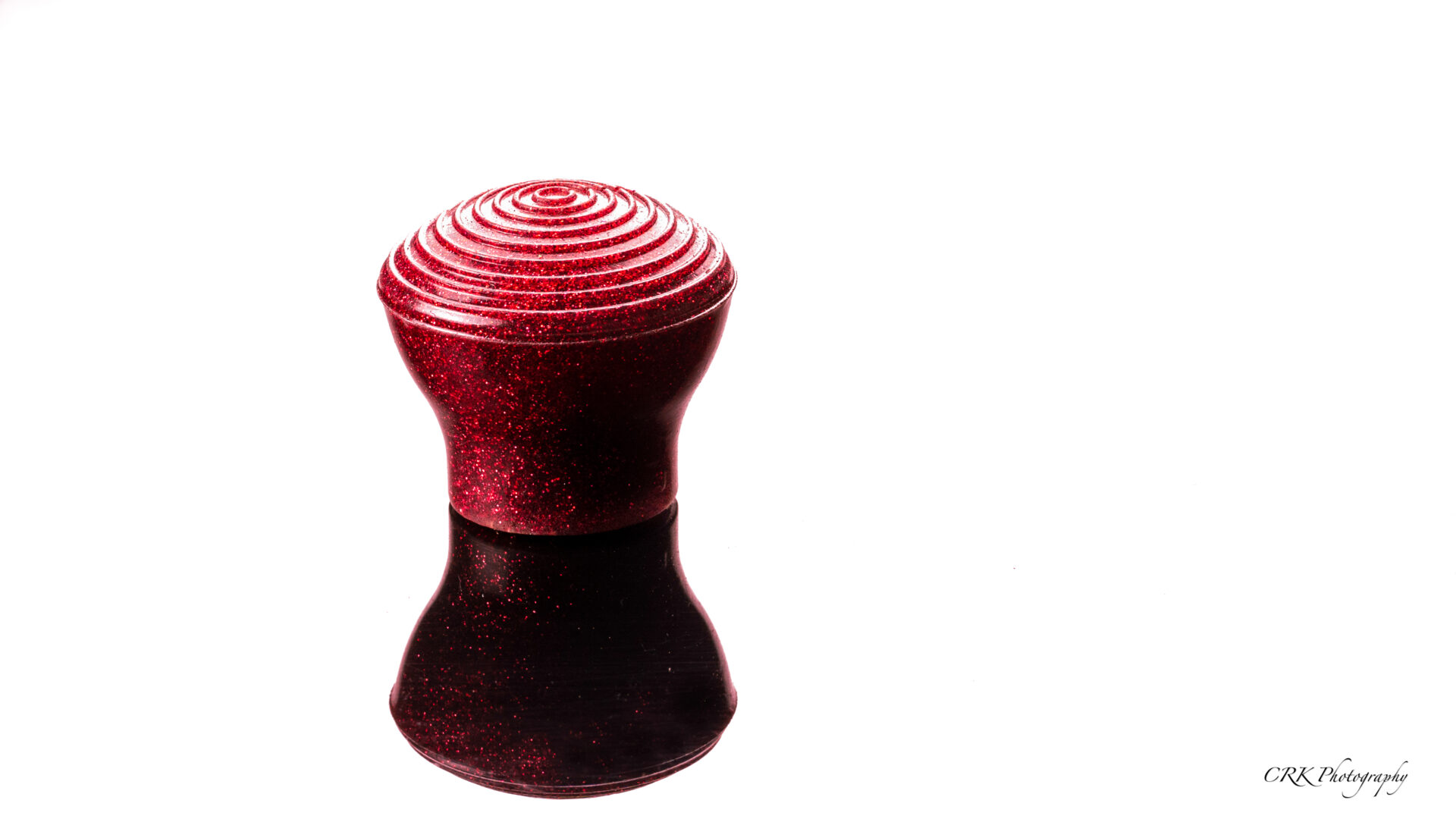 10mm screw on endpin tip GLITTER BOMB RED