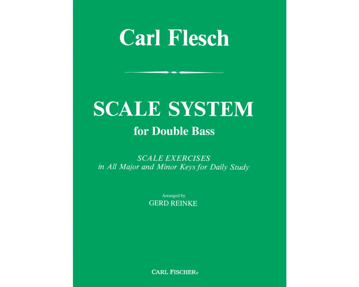A book by Carl Flesh Scale System For Double Bass