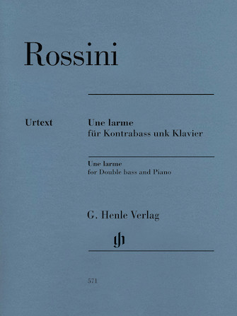 HEN571-Gioacchino Rossini (Glockler) “Une Larme” for bass and piano