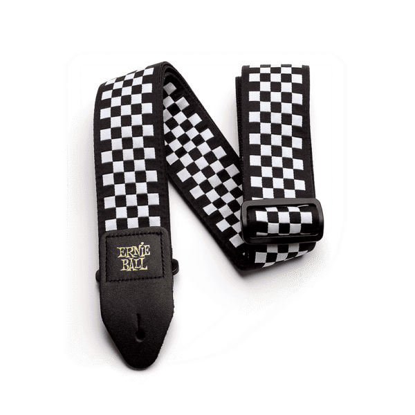 A9000-Black and White Checkers Guitar Strap/Bass Strap