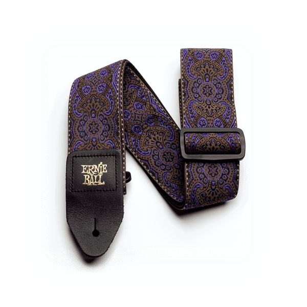 A9002-Purple Paisley Guitar Strap/Bass Strap