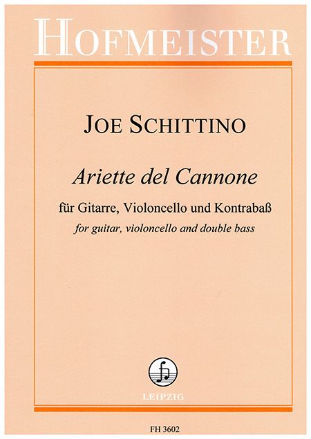 HOF3602-Schittino, Ariette del Cannone for guitar, cello, and double bass