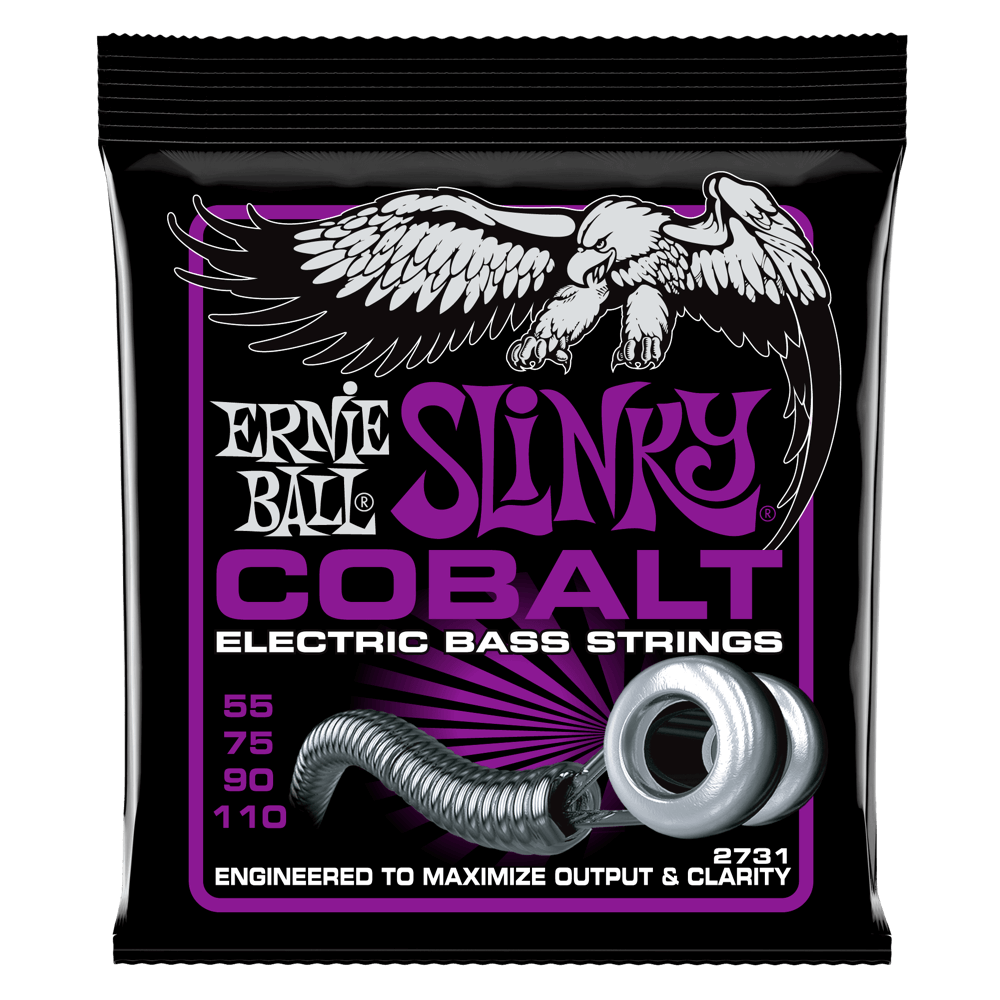 SE400-Ernie Ball Power Slinky Cobalt Electric Bass Strings 55-110 Gauge