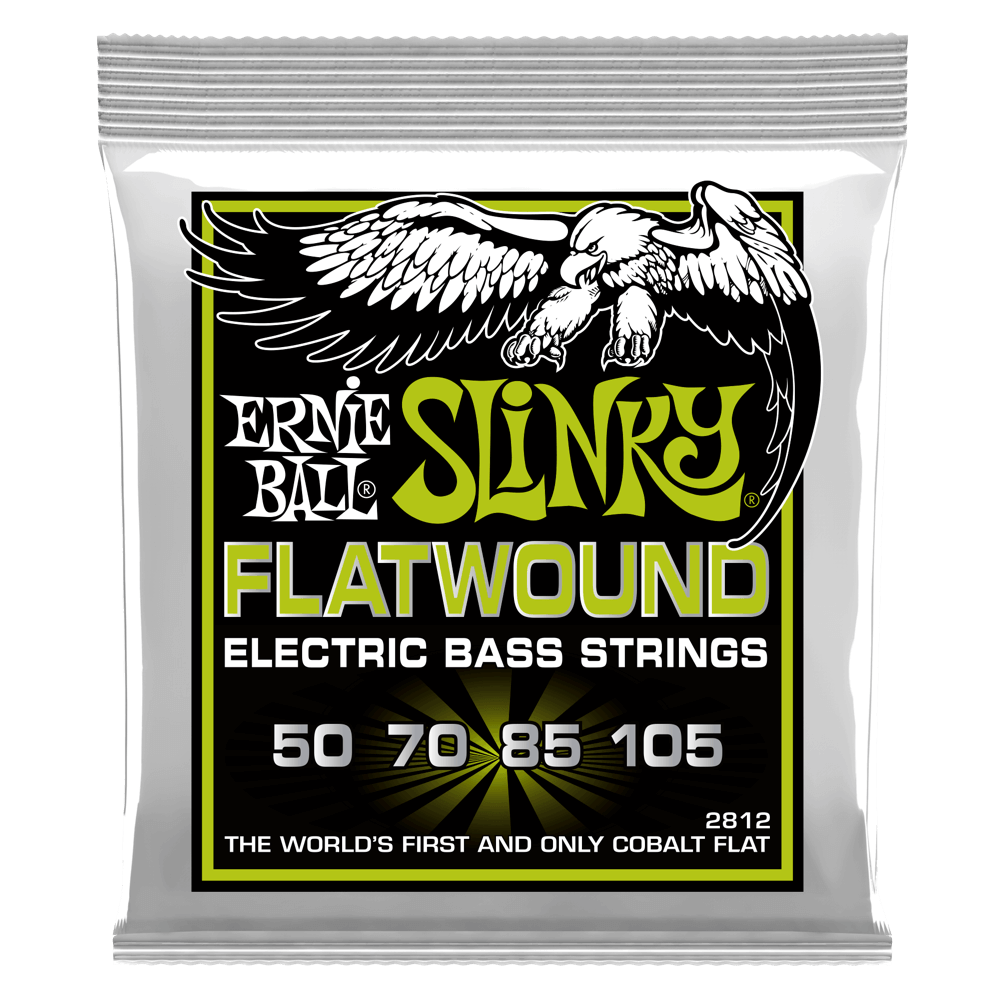 Se410-Ernie Ball Regular Slinky Flatwound Electric Bass Strings 50-105 Gauge