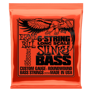 SE470-Ernie Ball Slinky Nickel Wound Long Scale 6-String Electric Bass Strings 32-130 Gauge