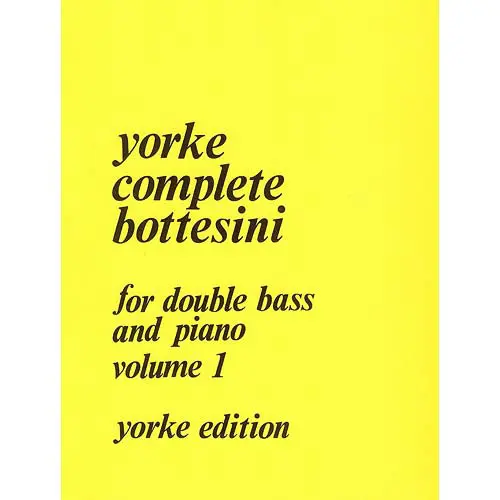 YOR80037-Yorke COMPLETE BOTTESINI Vol 1